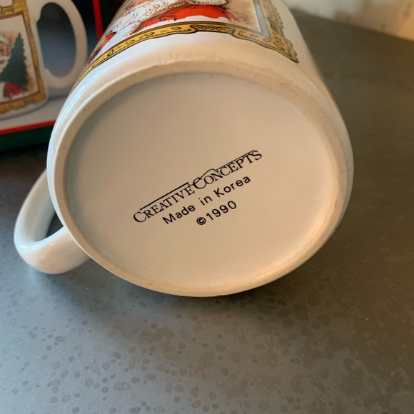 Vintage, SANTA CLAUSE coffee mug, NEW IN ORIGINAL BOX, Creative Concepts. - Picture 4 of 7